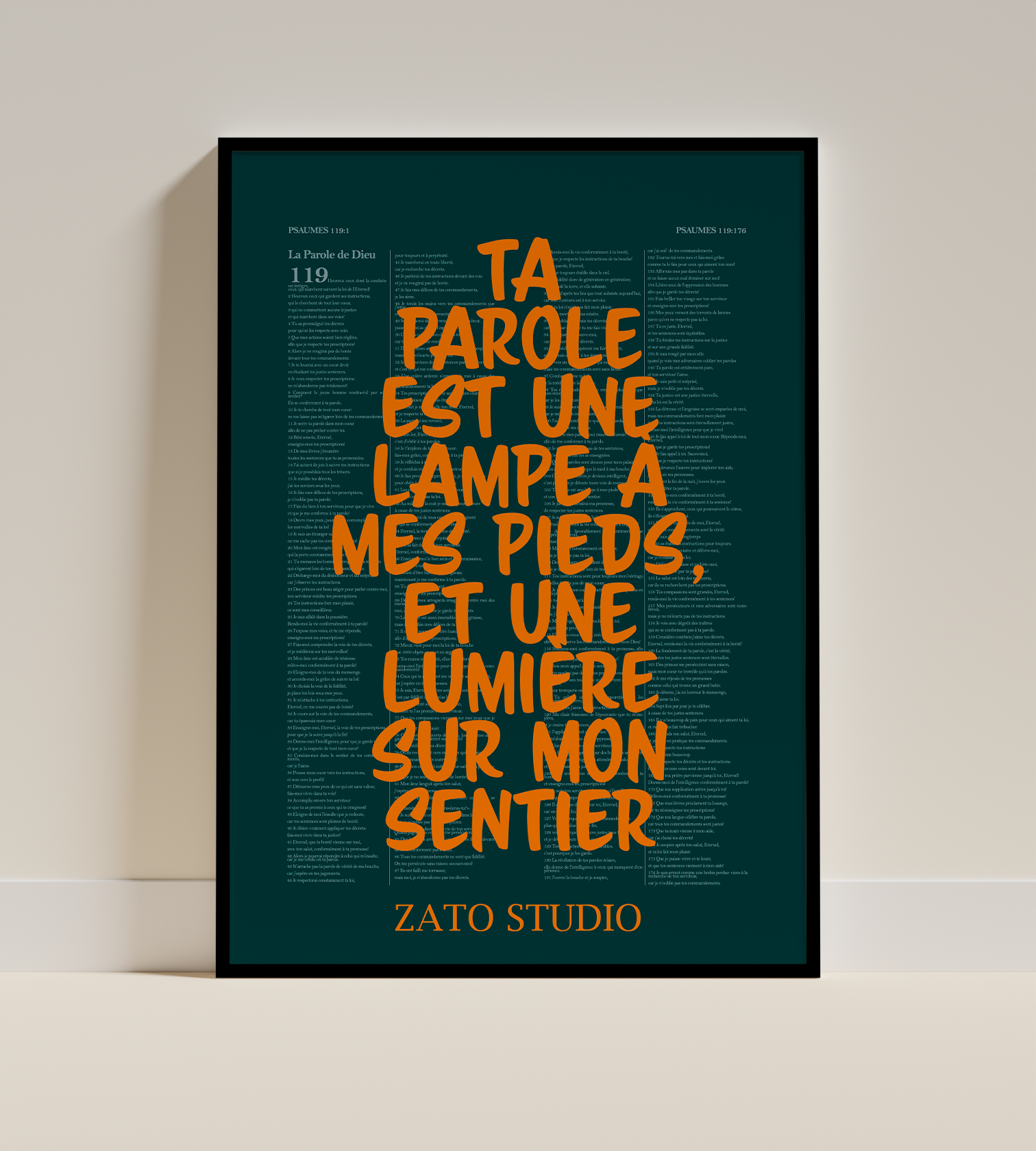 Affiche décoration chrétienne - Parole