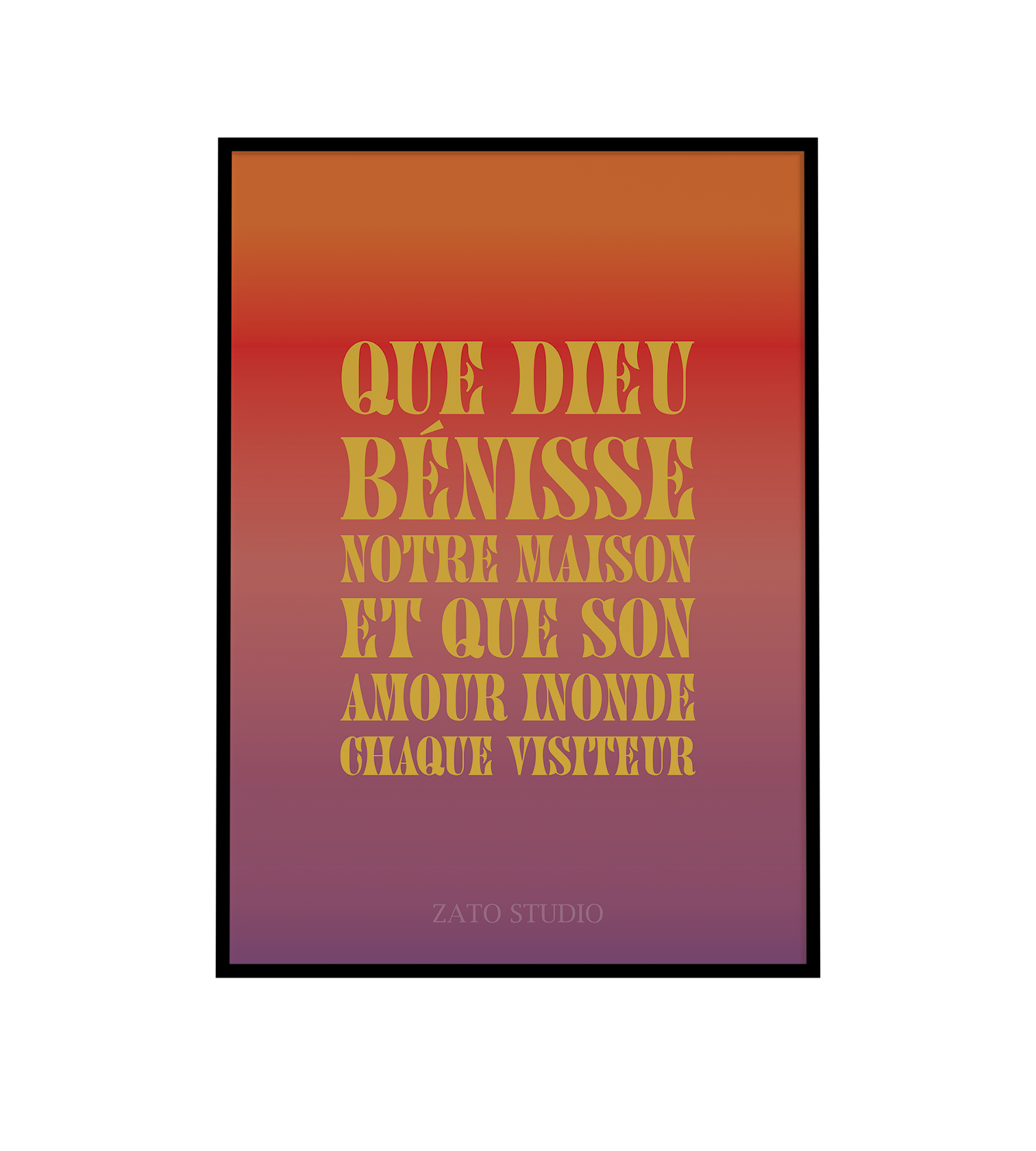 Affiche décoration chrétienne - Maison