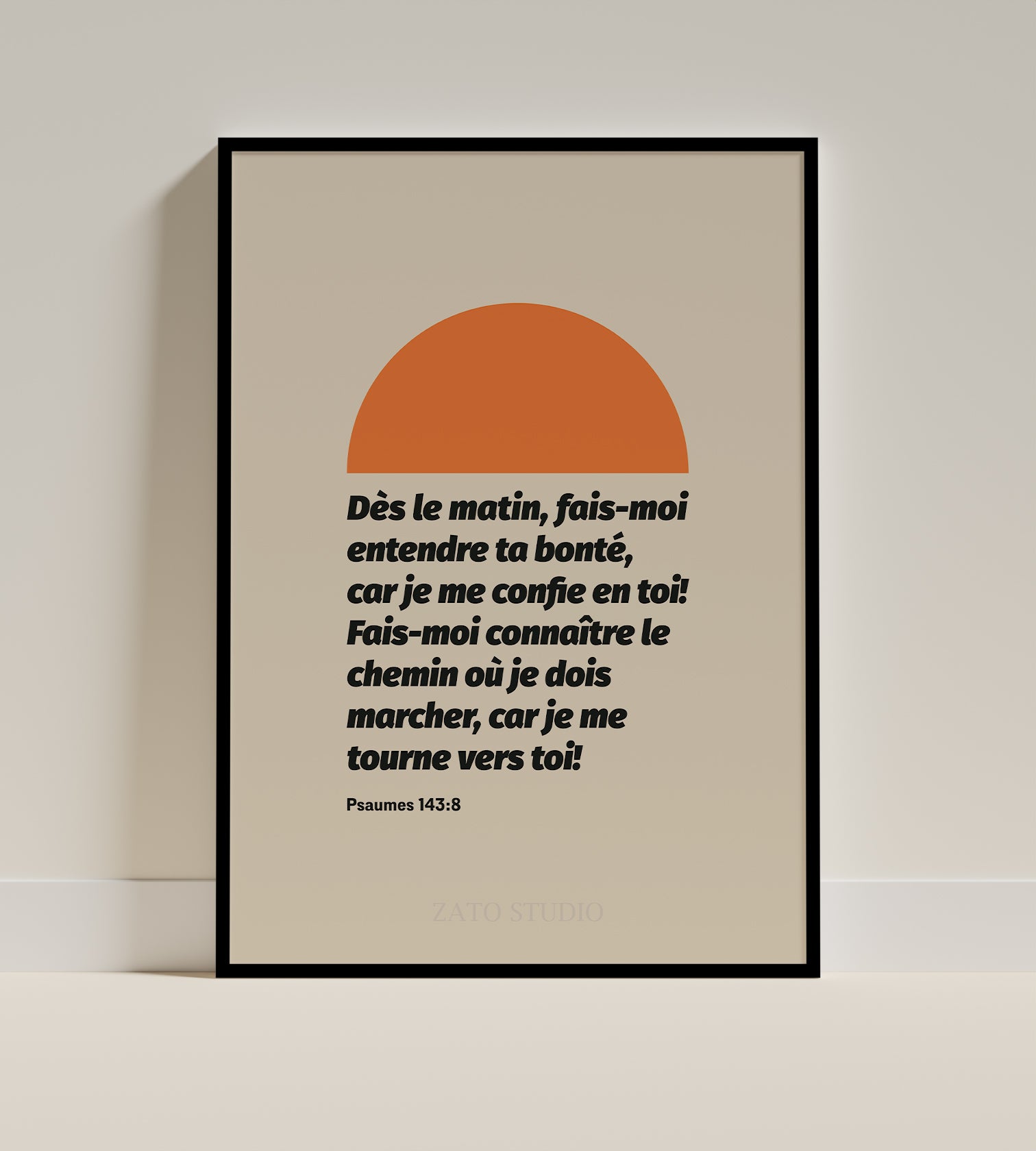 Affiche décoration chrétienne -  Matin