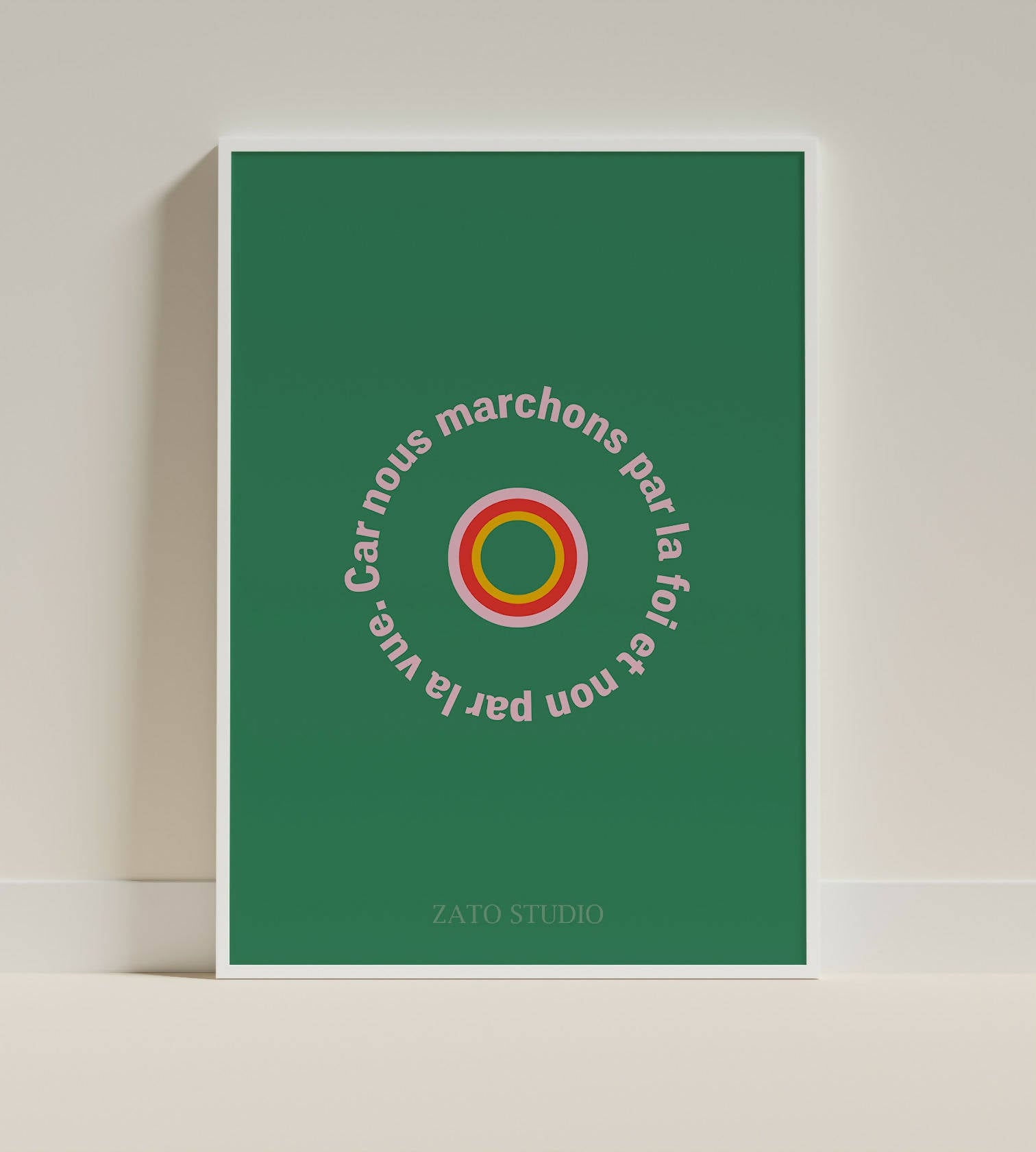 Affiche décoration chrétienne -  Vue